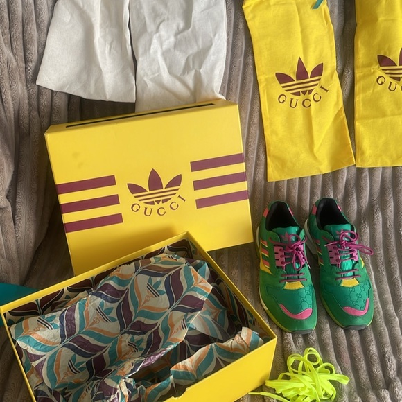 Gucci x Adidas zx8000 limited edition Green Sneakers women’s size-10 - Picture 1 of 7
